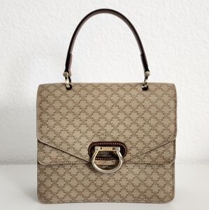 CELINE Vintage Triomphe Logo Handbag